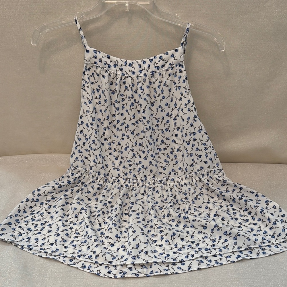 Sienna Sky Blue and White Flowered Camisole